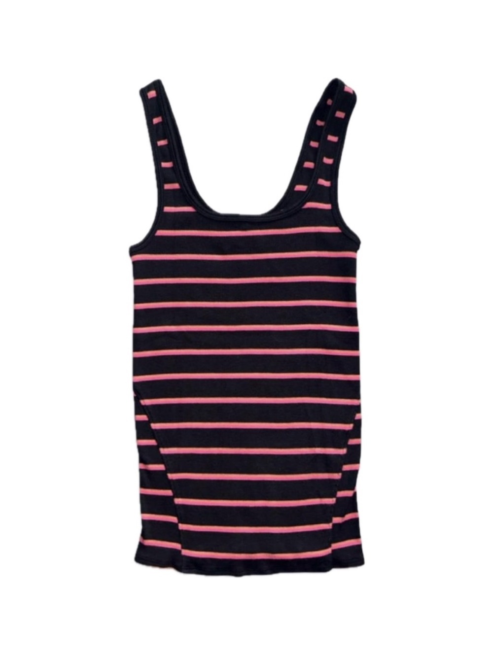 rag & bone Women’s Navy, Orange & Pink Striped Tank Top